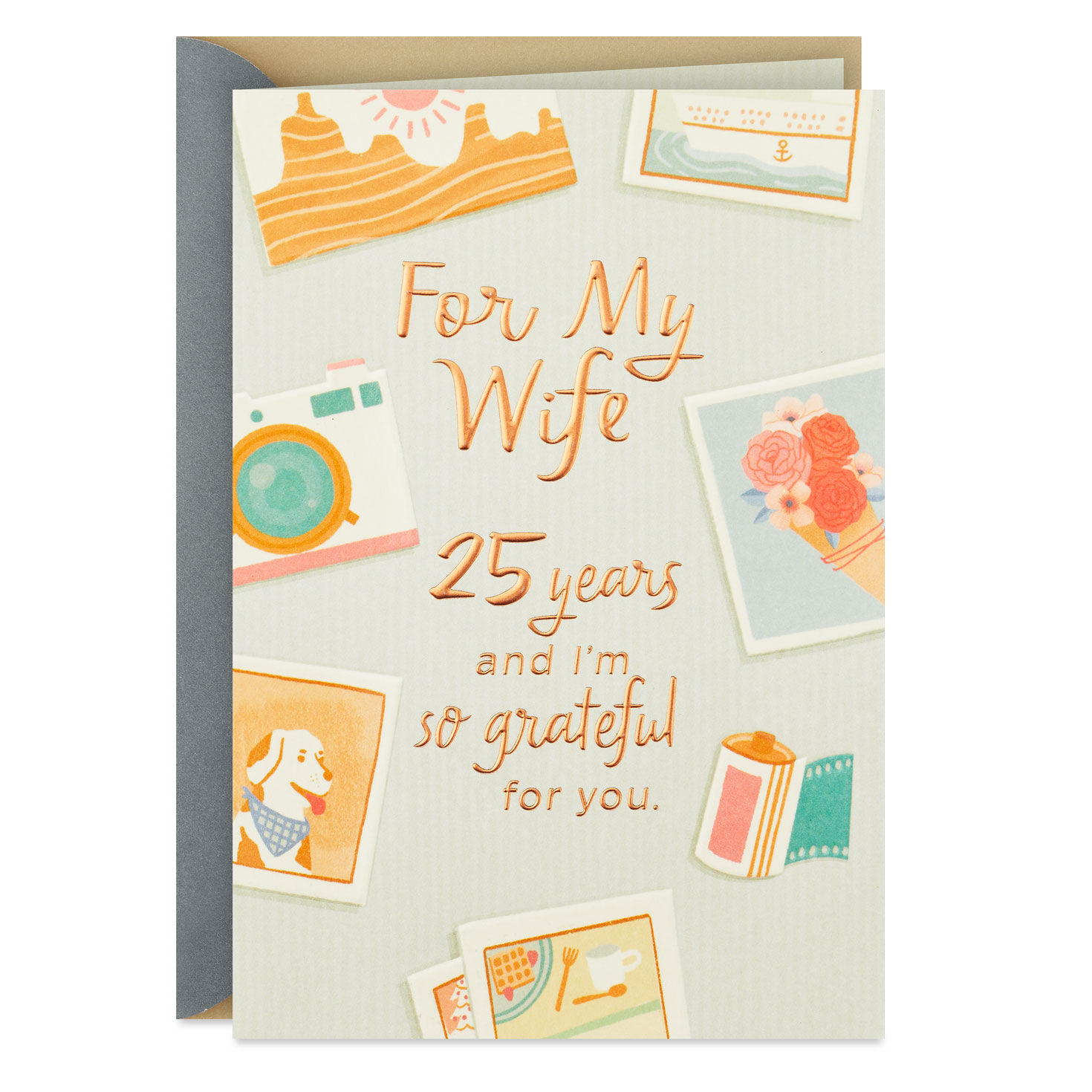 So Grateful for You 25th Anniversary Card for Wife for only USD 5.59 | Hallmark