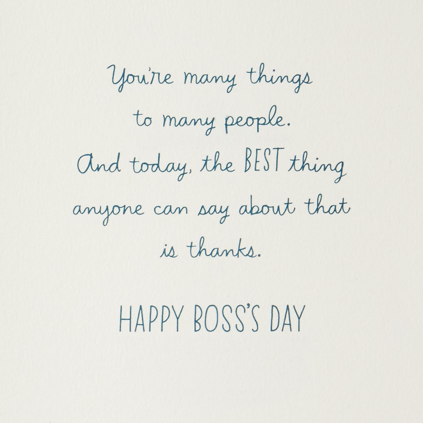 Many Things to Many People Boss's Day Card for only USD 3.99 | Hallmark