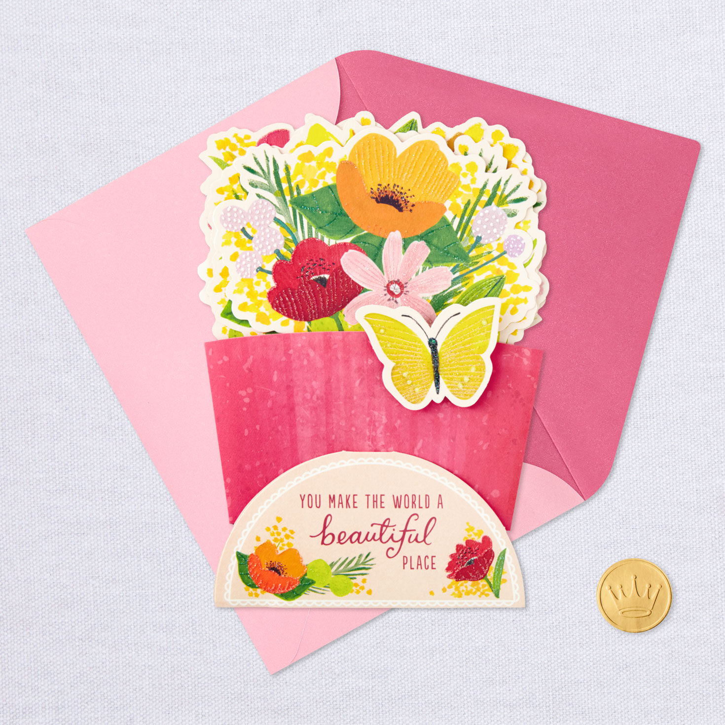 Beautiful You Flower Bouquet 3D Pop-Up Card for only USD 6.99 | Hallmark