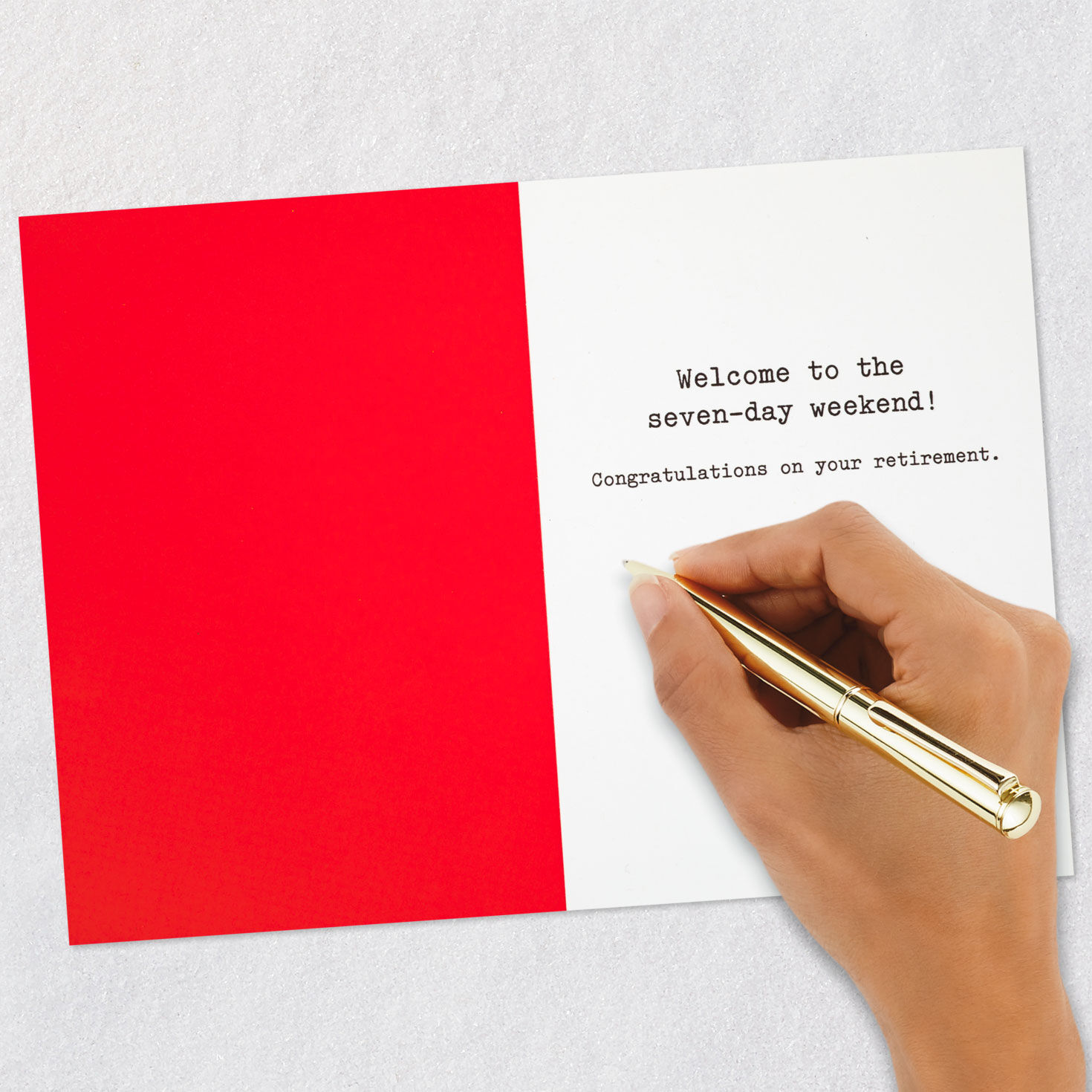 Cat in a Hammock Funny Retirement Card Signing card image number 6