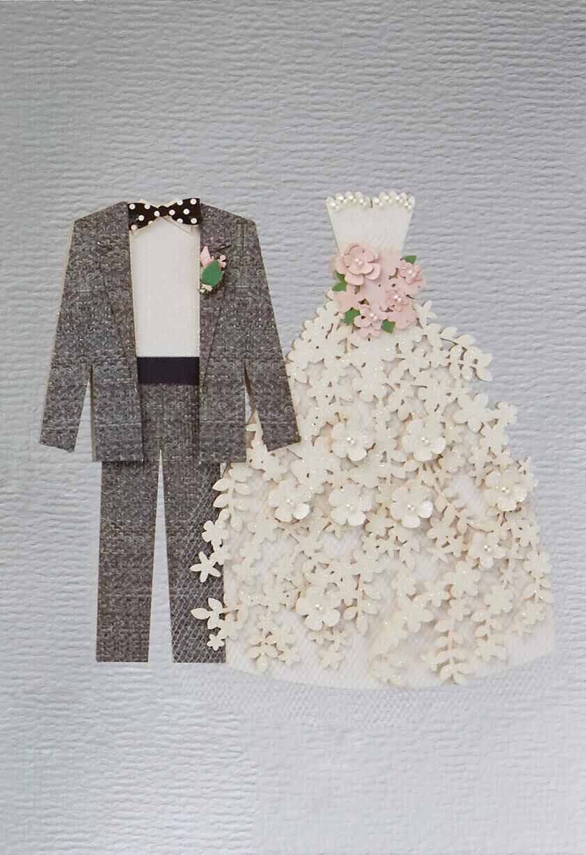 Bride and Groom Wedding Card