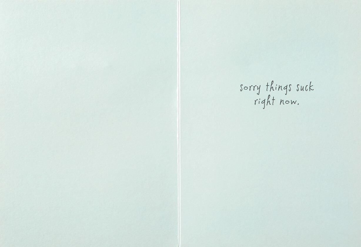 Gray Cloud Encouragement Card