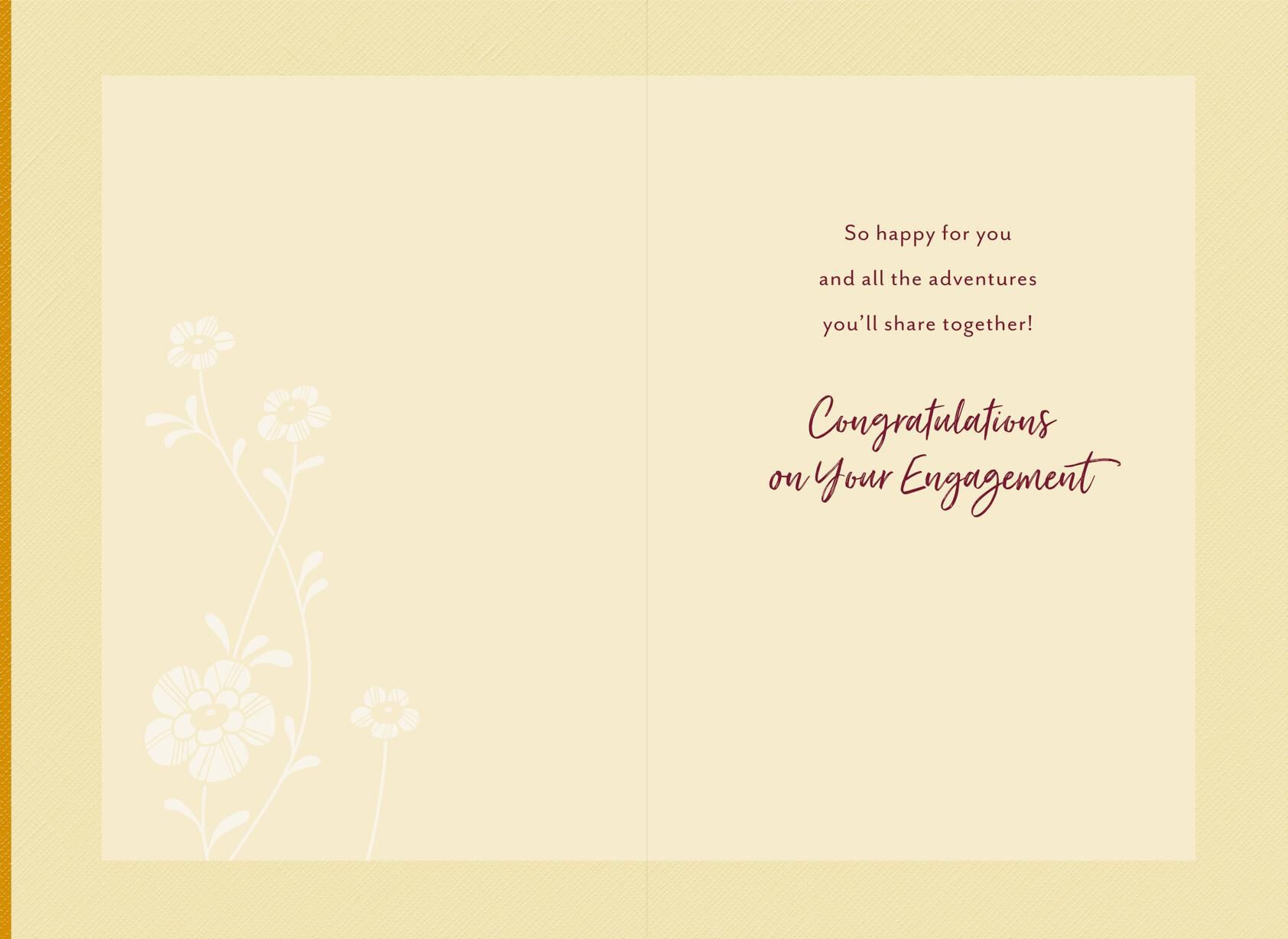 God's Blessing Religious Engagement Wedding Card