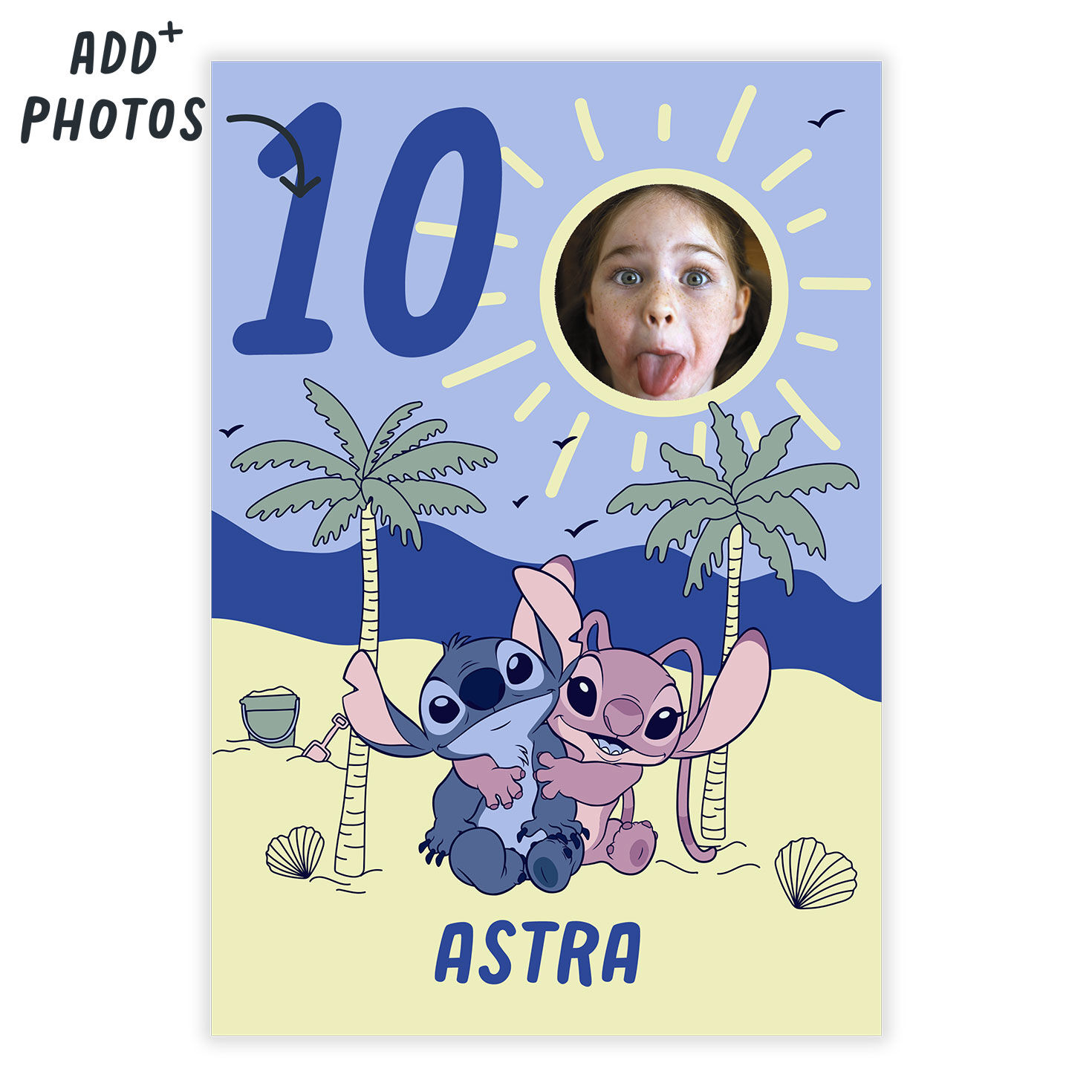 Disney Lilo & Stitch With Angel Custom Birthday Card, , large image number 9