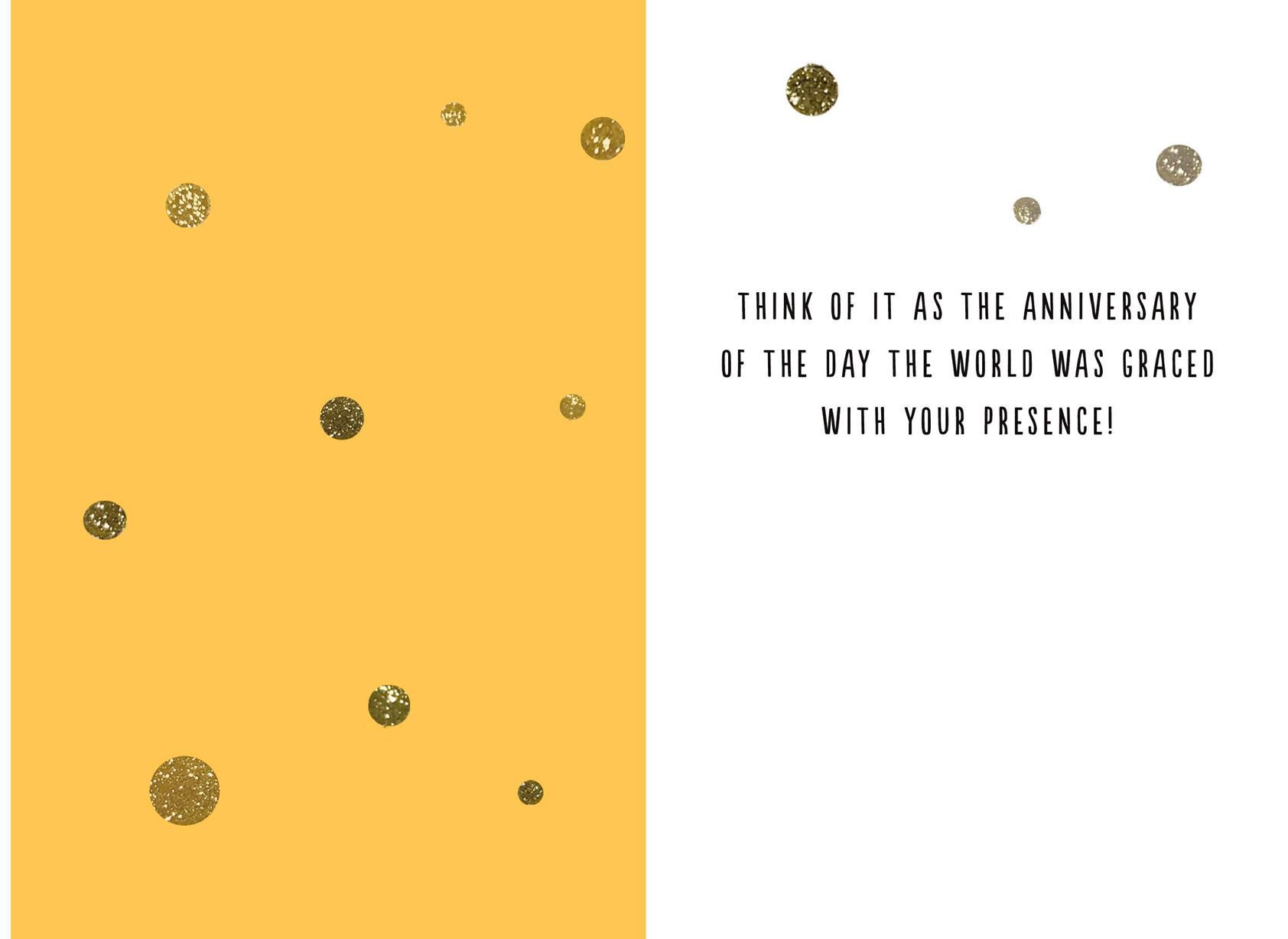 Graced With Your Presence Funny Birthday Card