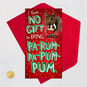 Squirrel Drummer Boy Carol Christmas Card Card Front with Envelope and Gold Seal image number 6