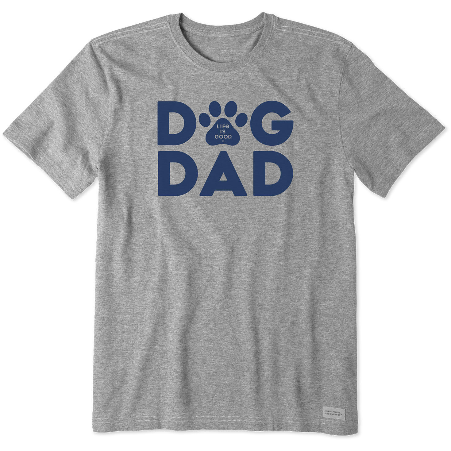 Life Is Good Men's Dog Dad Gray T-Shirt, , large image number 1