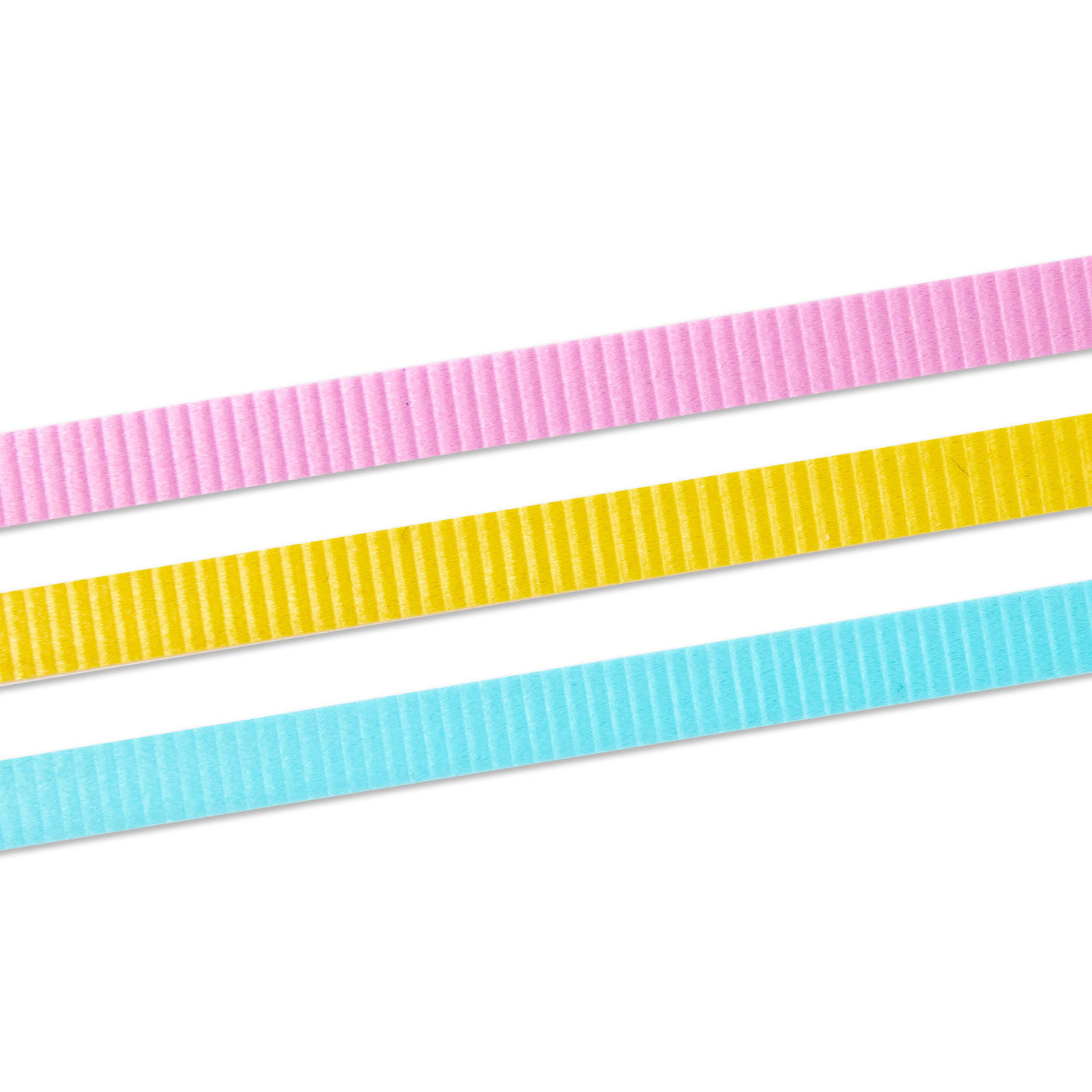 Pink Yellow, and Aqua Curling Ribbons Pack upclose view  image number 4