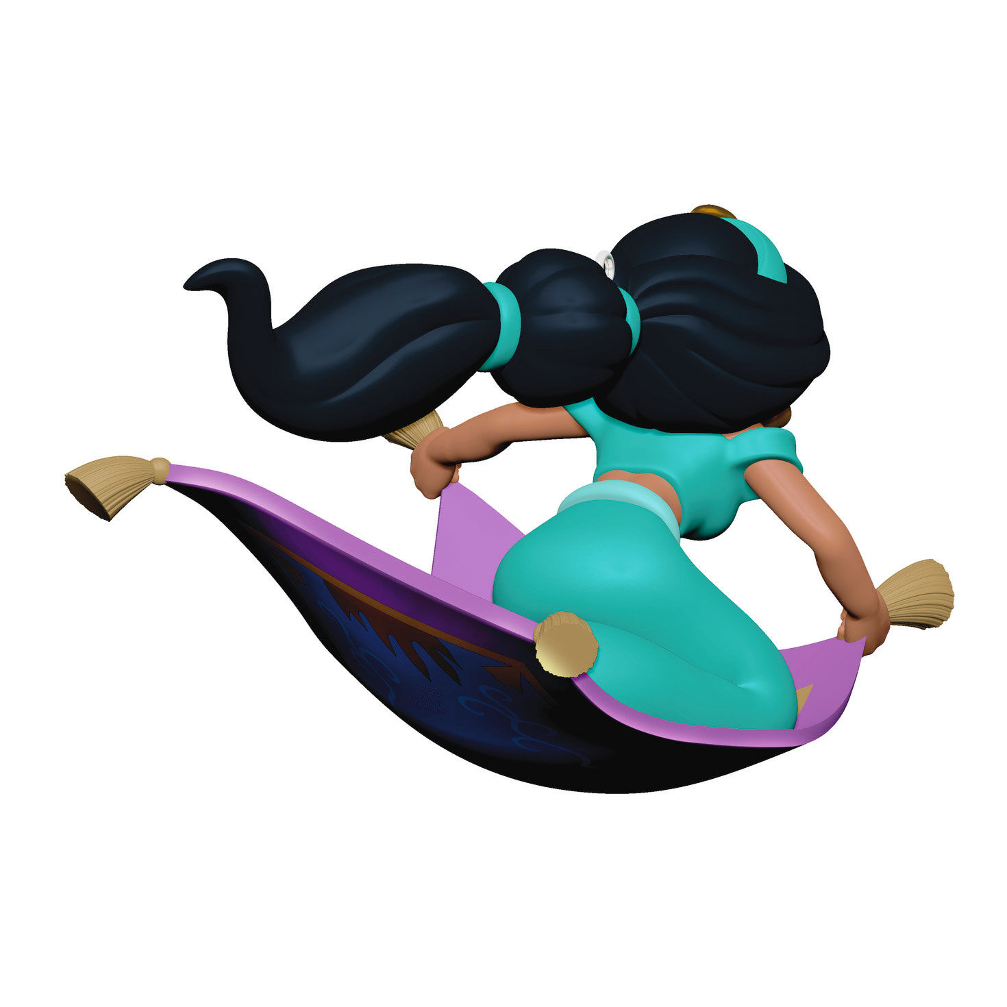 Princess Jasmine on Magic Carpet Keepsake Ornament Back image number 6