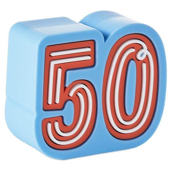 Charmers 50th Birthday Silicone Charm, , large image number 1