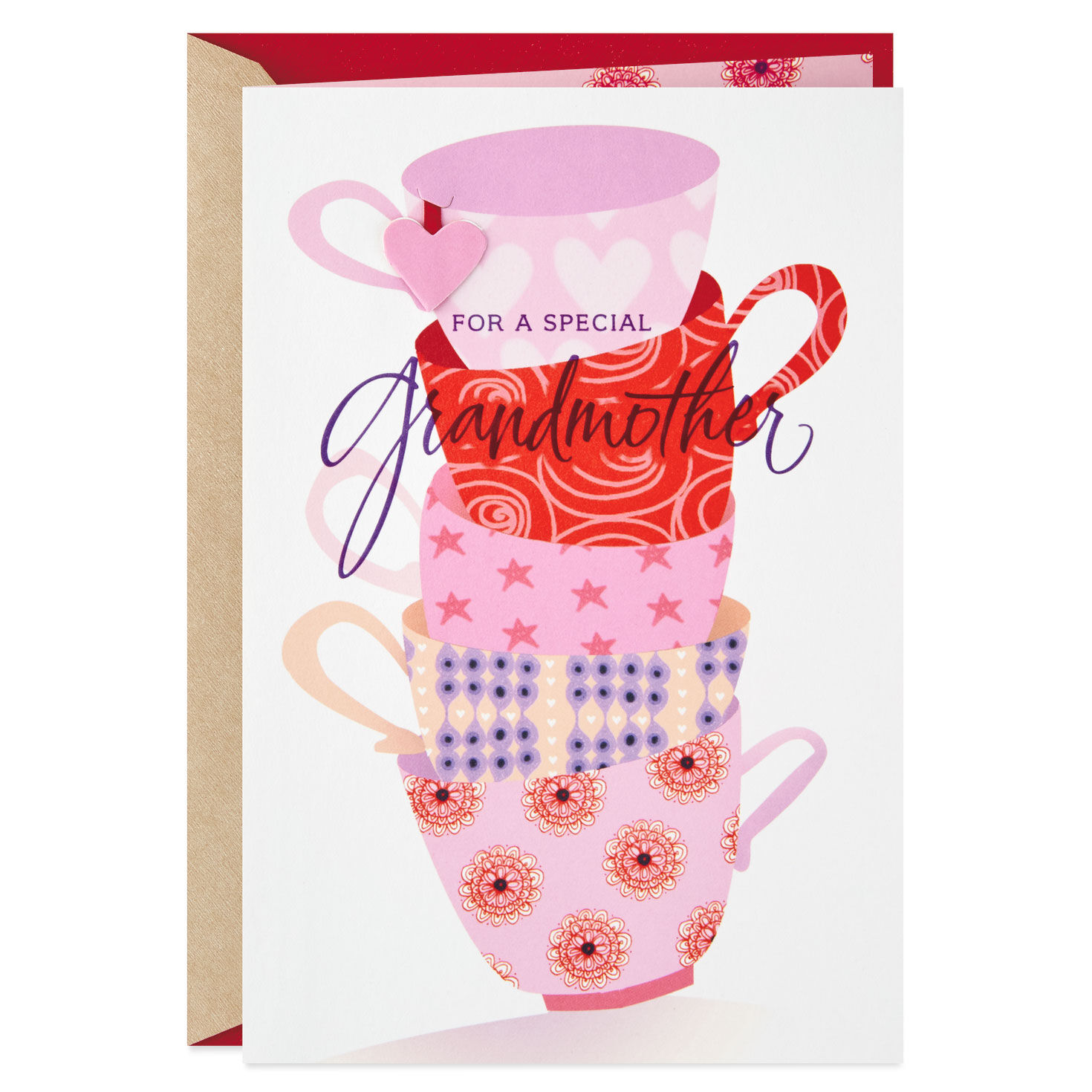 tea cups valentines day card for grandmother valentines card for grandma