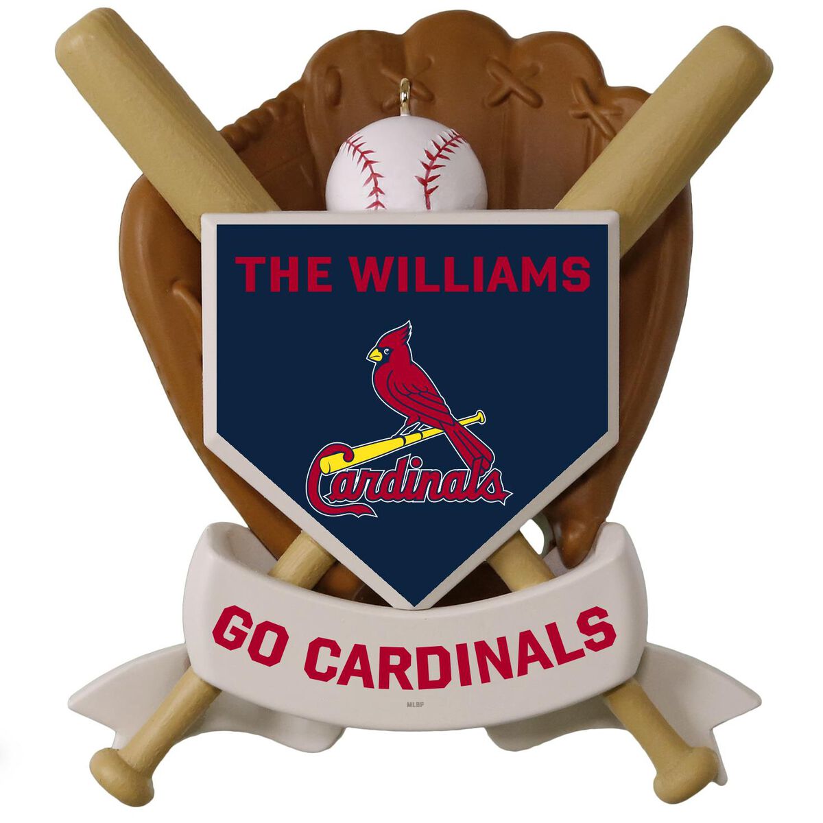 MLB Baseball Personalized Ornament, Cardinals™ Personalized Ornaments