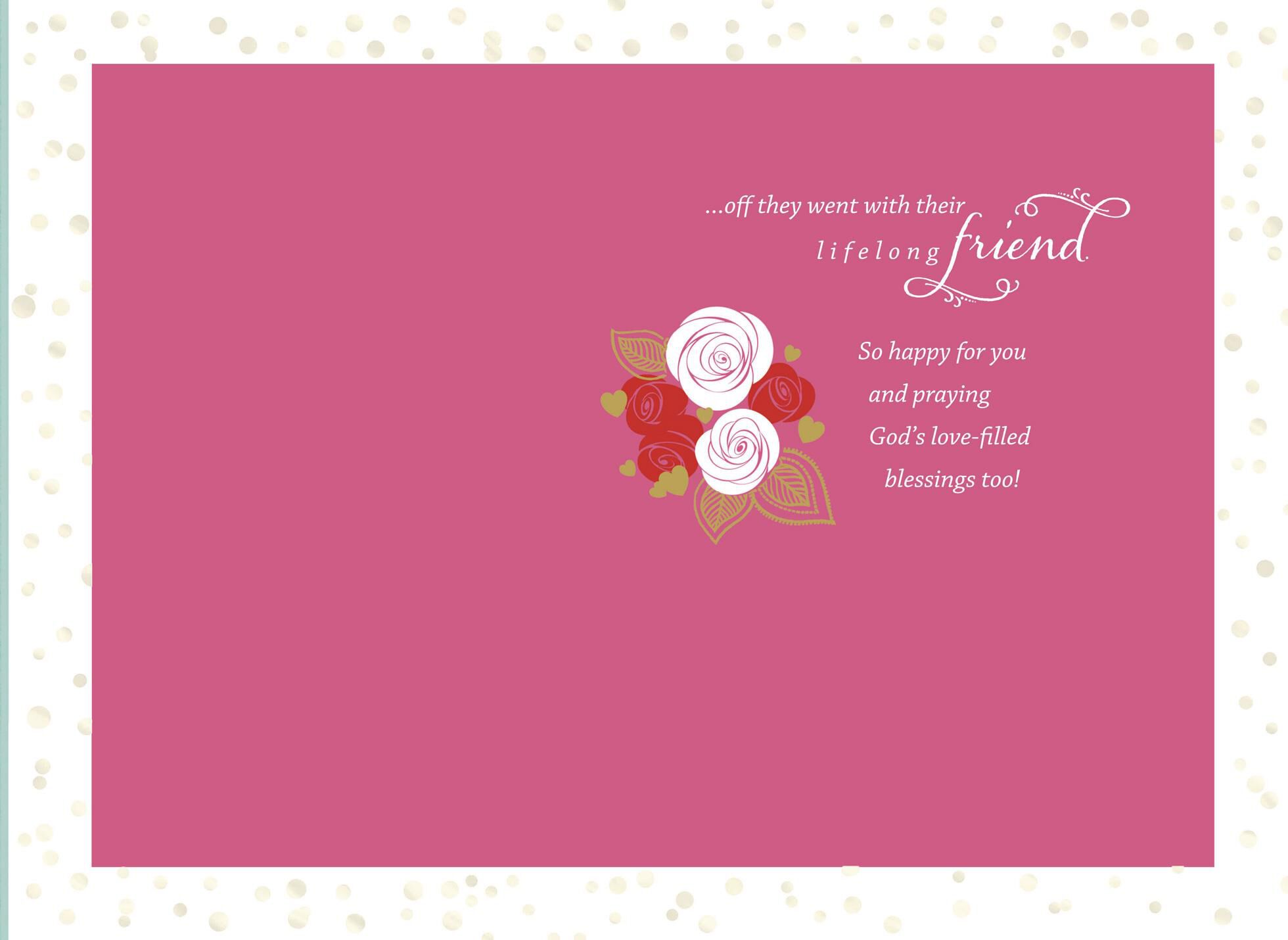 Love-Filled Blessings Religious Wedding Card