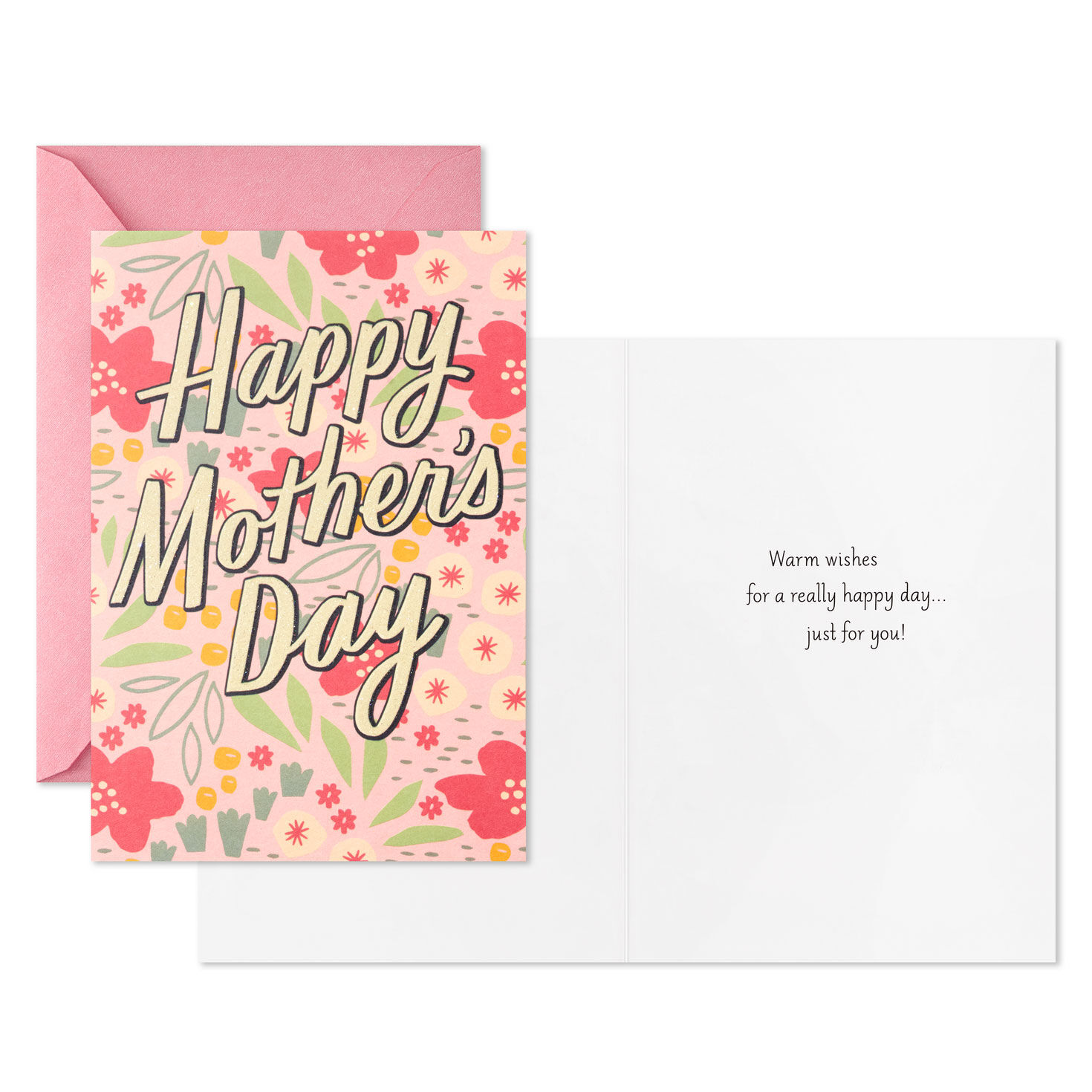 Flowers on Pink and Yellow Mother's Day Cards Pack Sentiment image number 2