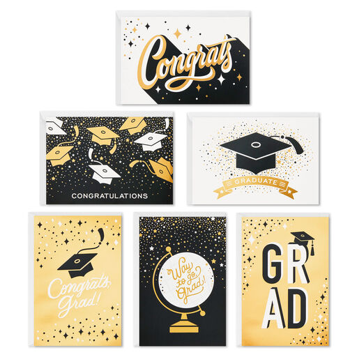 Confetti Celebration Assorted Graduation Cards, Pack of 36, 