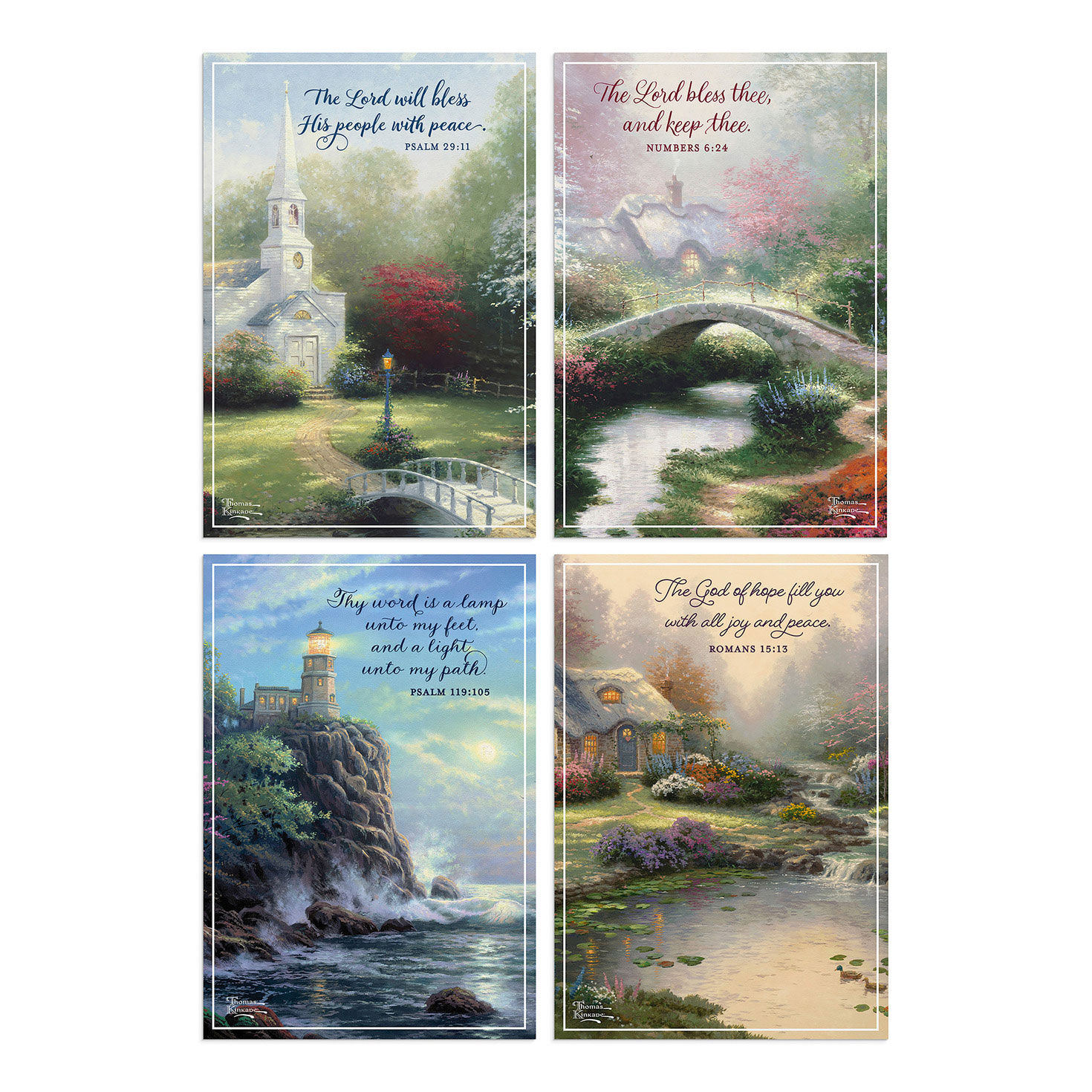 Thomas Kinkade Assorted Religious Blank Cards, Box of 12