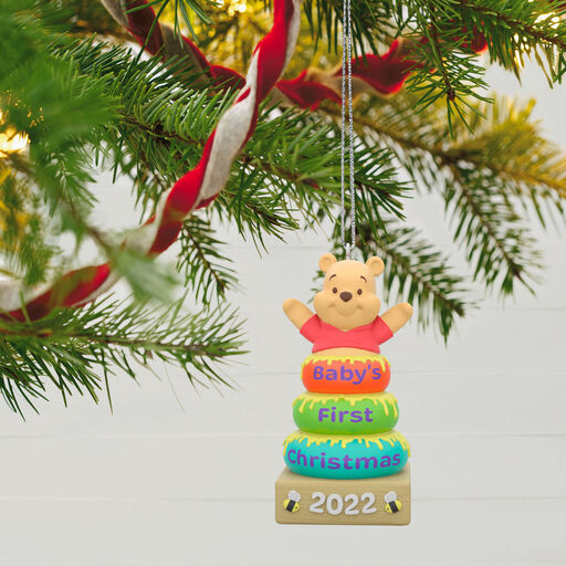 Disney Winnie the Pooh Baby's First Christmas 2022 Ornament, 
