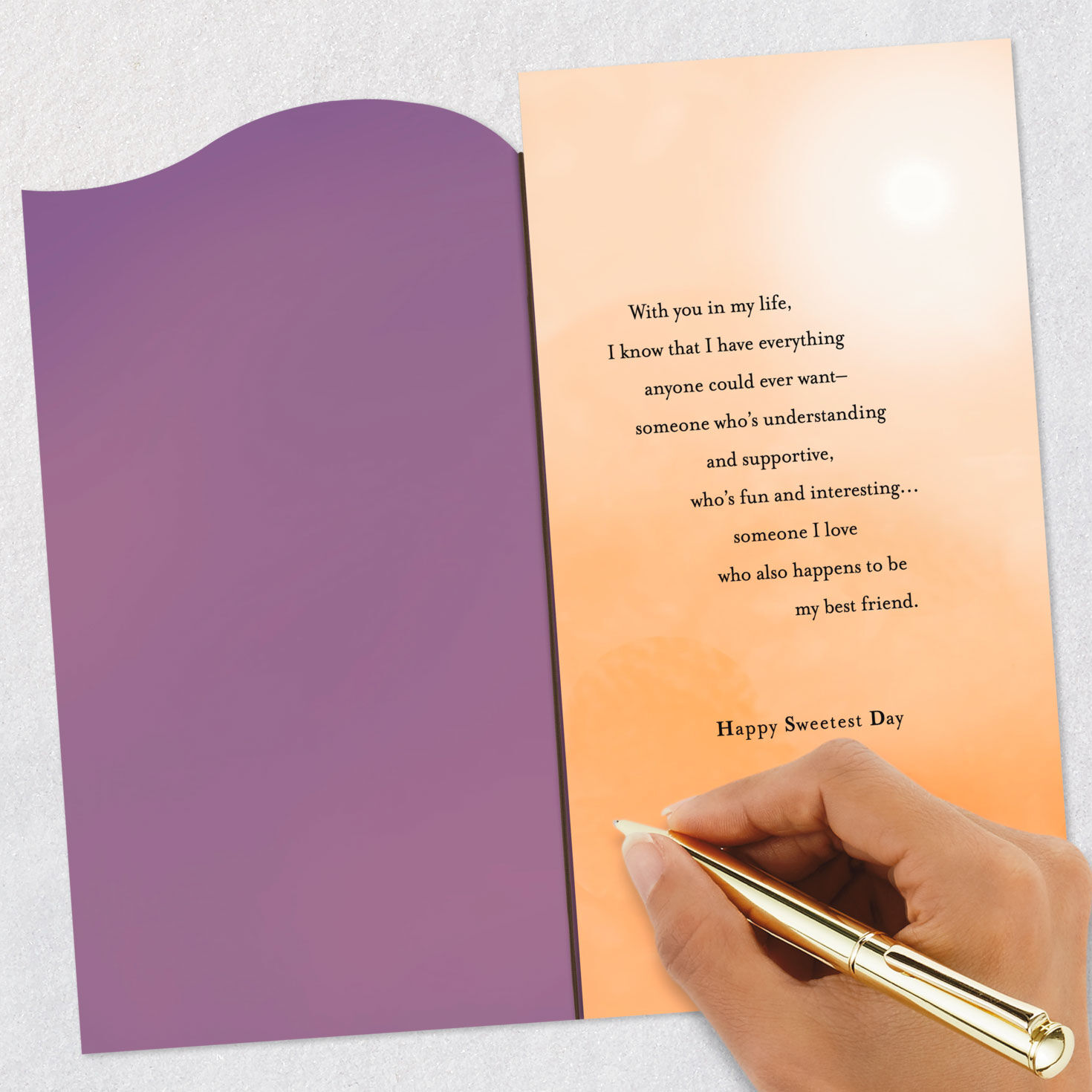 My Love, My Best Friend Romantic Sweetest Day Card for only USD 4.29 | Hallmark
