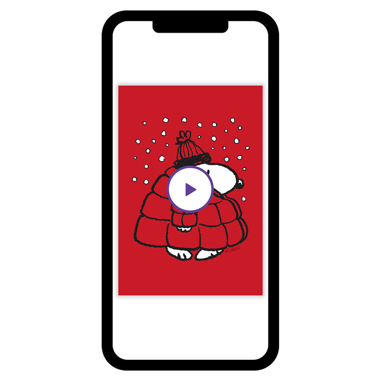 Peanuts® Snoopy in Puffer Coat Custom Christmas Card, , large image number 7