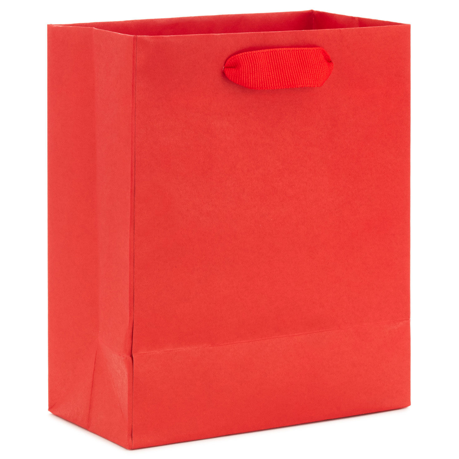 Solid Red Small Gift Bag back image number 6