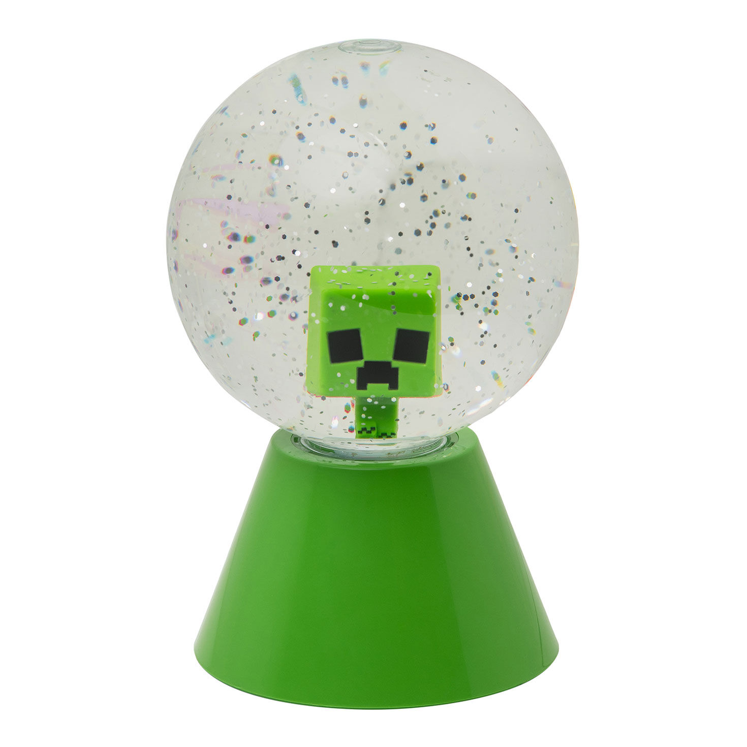 Minecraft Creeper LED Glitter Ball Light front image number 1