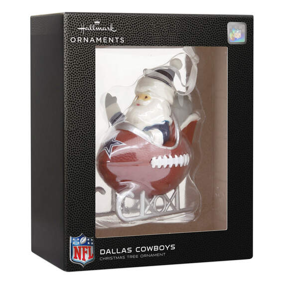 NFL Dallas Cowboys Santa Football Sled Hallmark Ornament, , large image number 4