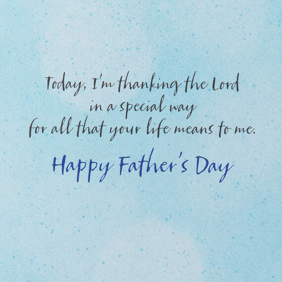 Thanking the Lord for You Religious Father's Day Card, , large image number 2