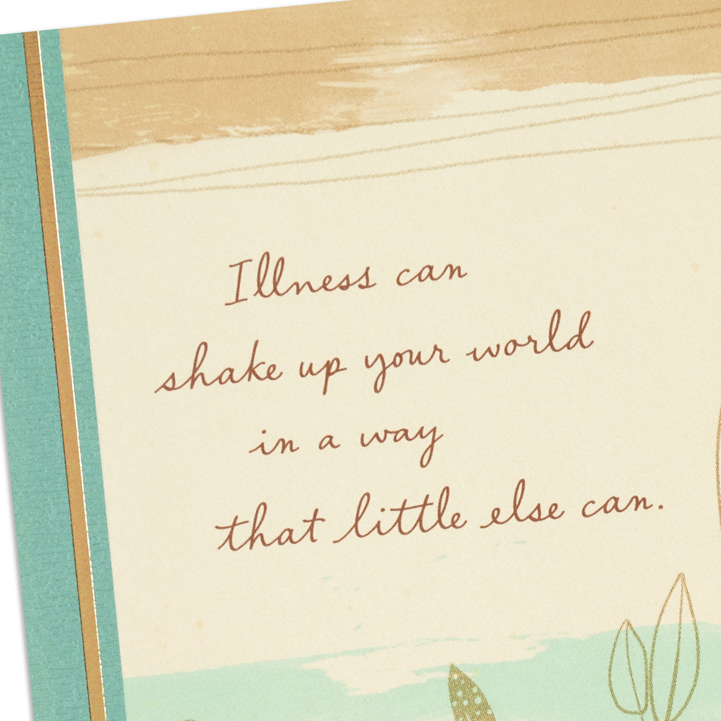 Abstract Ocean Scene Get Well Card Card Front Detail image number 4