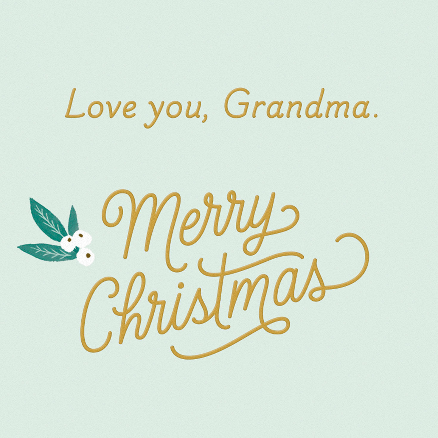 Holiday Hoop Wreath Grandma Christmas Card Sentiment image number 3