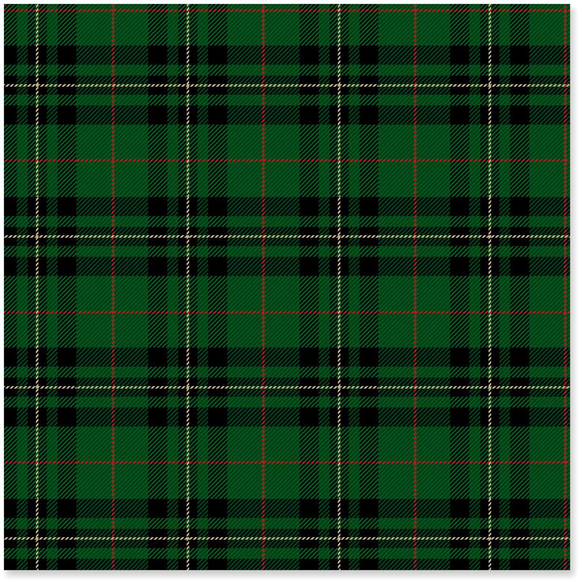 Green Plaid Foil Christmas Wrapping Paper Roll, 25 sq. ft. - Wrapping