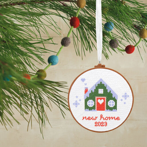 New Home Cross-Stitch 2023 Hallmark Ornament, 