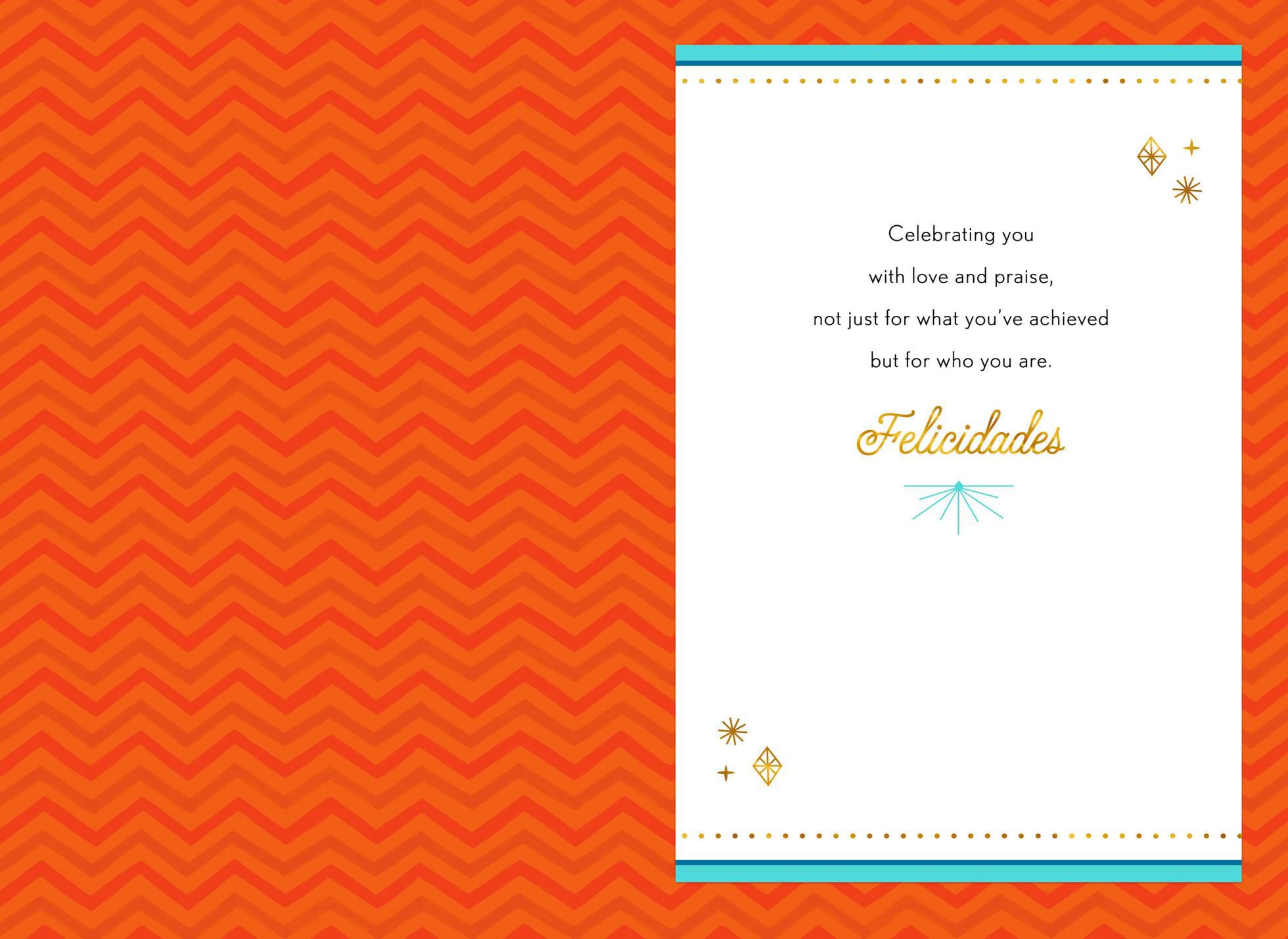 Celebrating You Spanish-Language Graduation Card