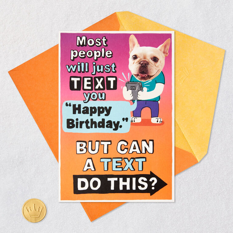 Armpit Farting Bulldog Funny Pop-Up Birthday Card, , large image number 6
