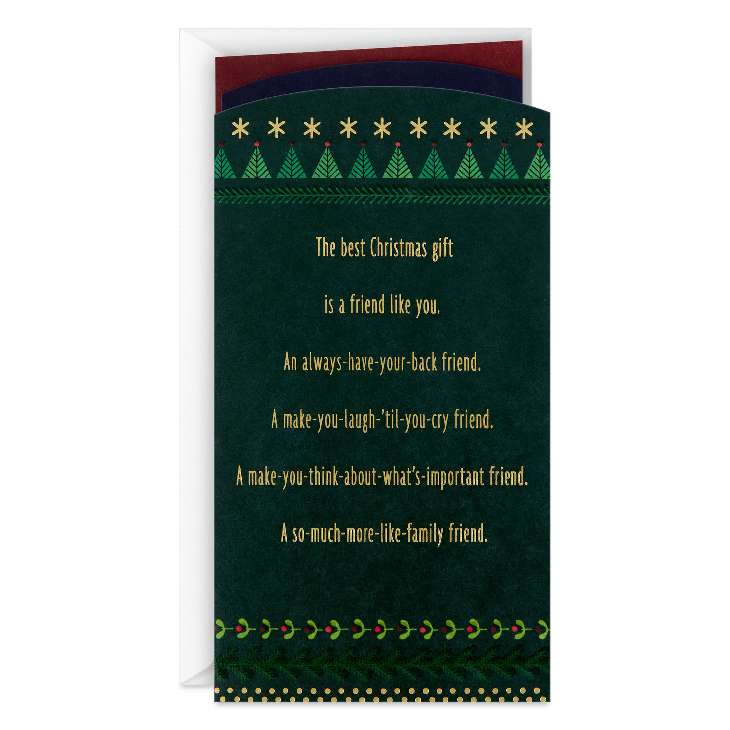 So Grateful for the Gift of You Christmas Card for Friend