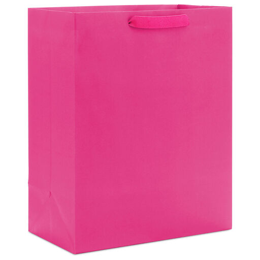 13" Hot Pink Large Gift Bag, 