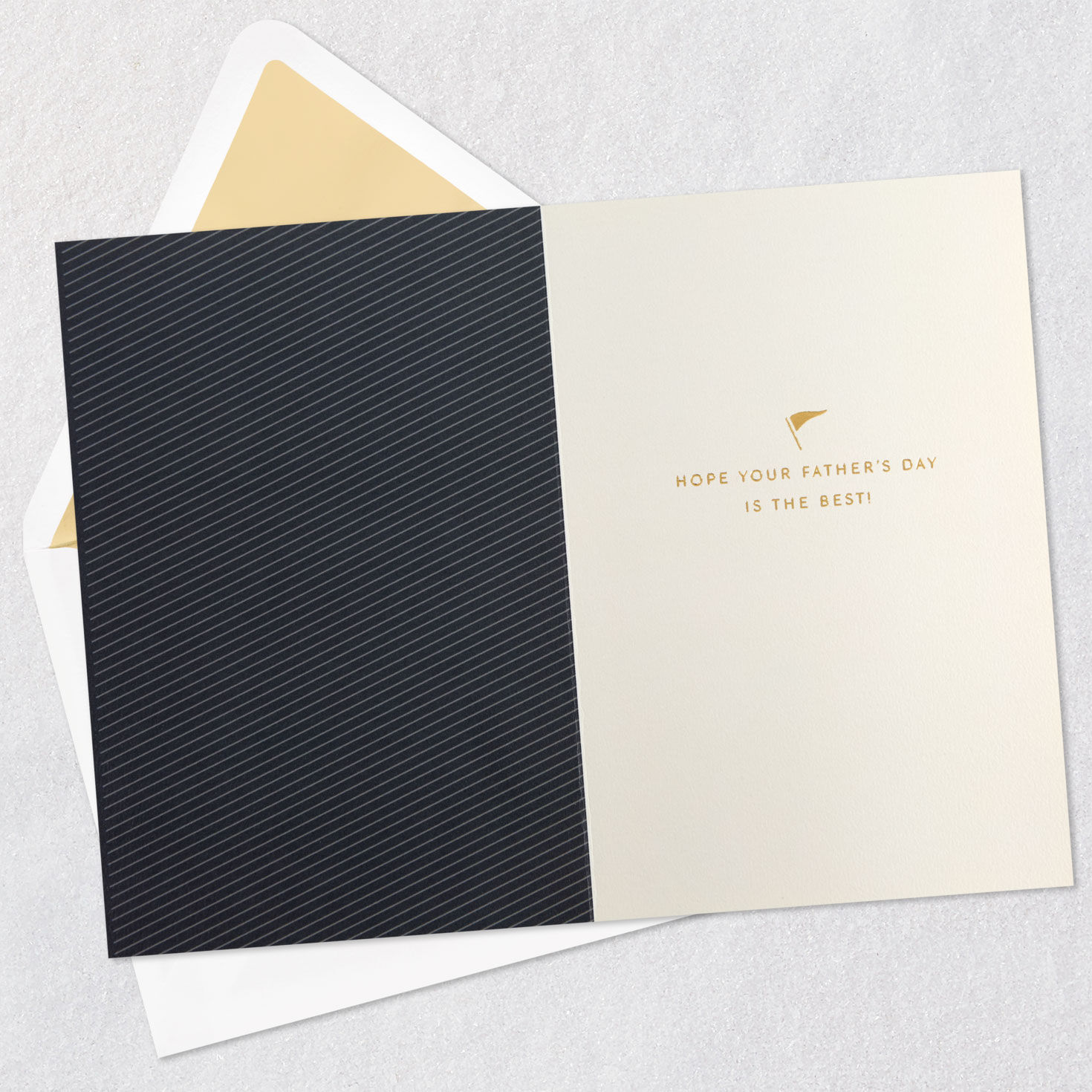 Felt Sports Pennants Dad Father's Day Card Open card with envelope image number 3