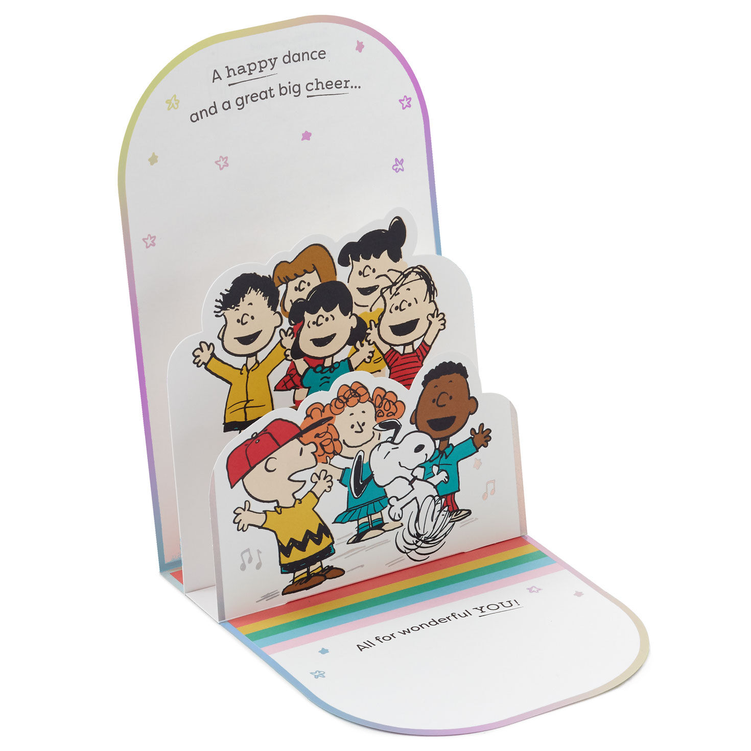 The Peanuts&reg; Gang Cheers to Wonderful You Pop-Up Card, , large image number 2