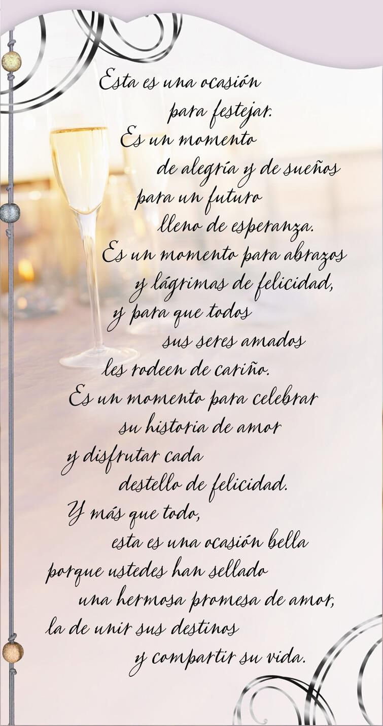 Celebrate Your Love Story Spanish-Language Wedding Card