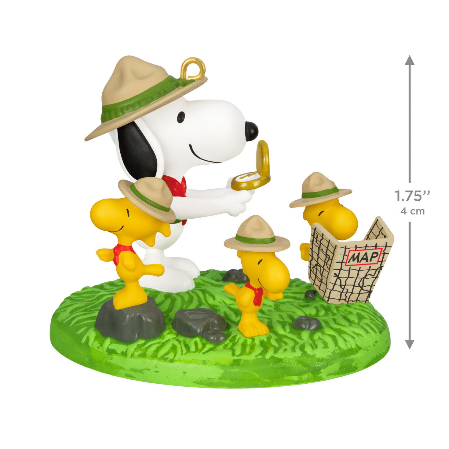 Snoopy Beagle Scouts Keepsake Ornament measurement image number 3