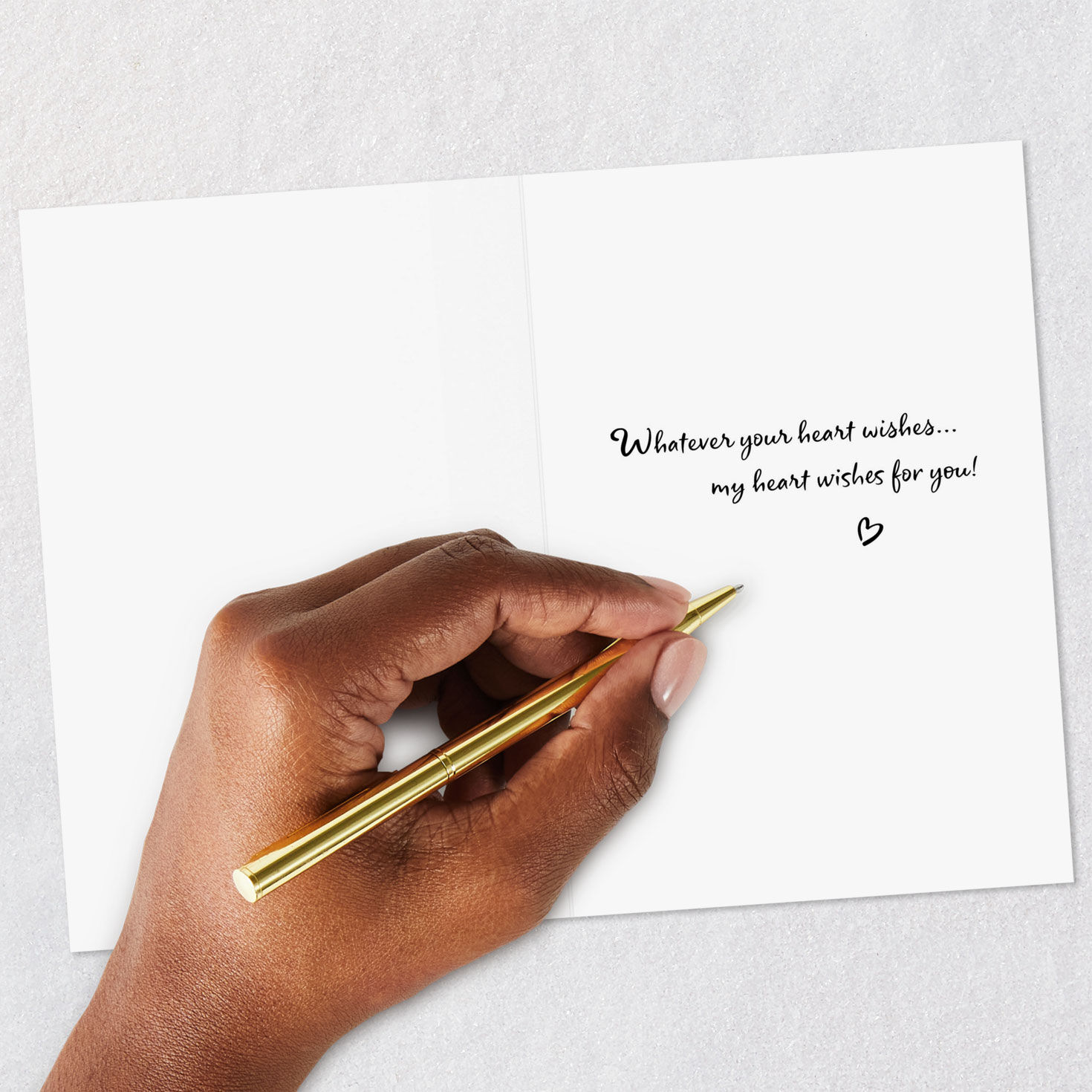 Watercolor Hearts Valentine's Day Card Pack Signing card image number 6