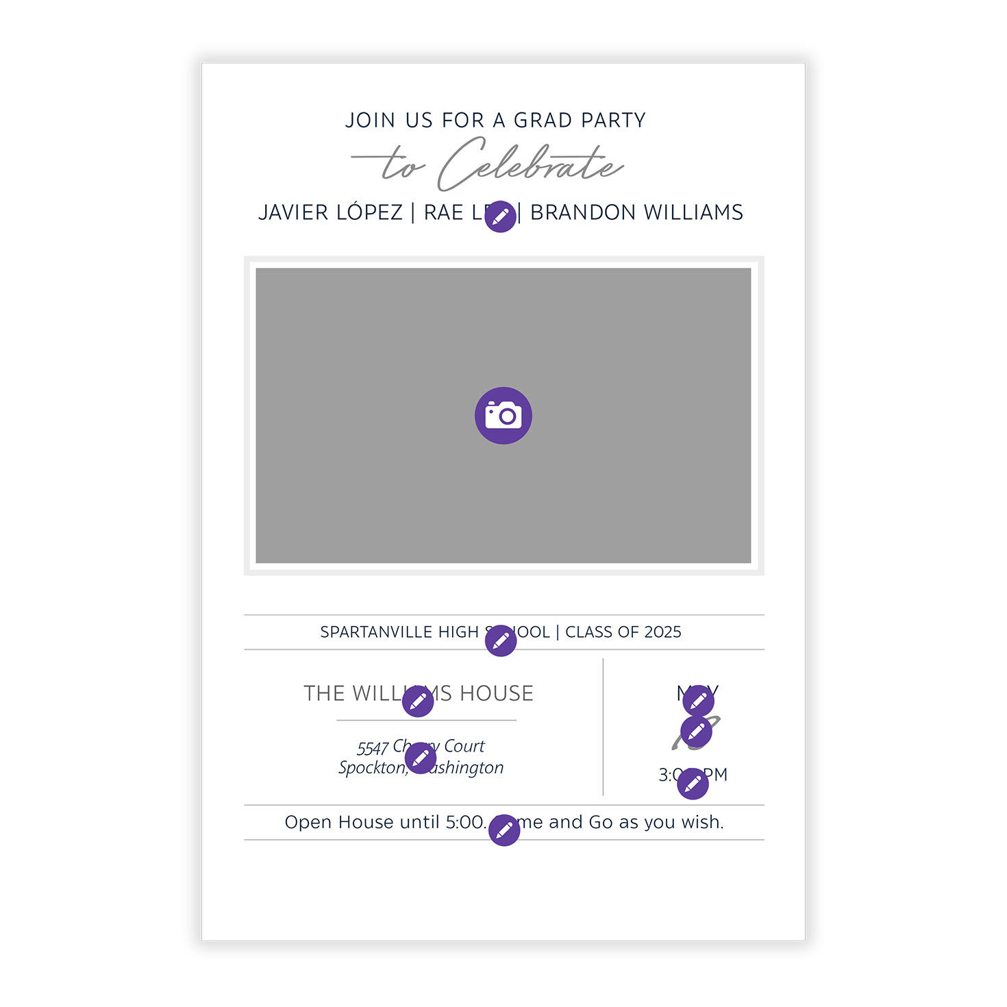 Join Us for a Grad Party Graduation Invitation, , large image number 5