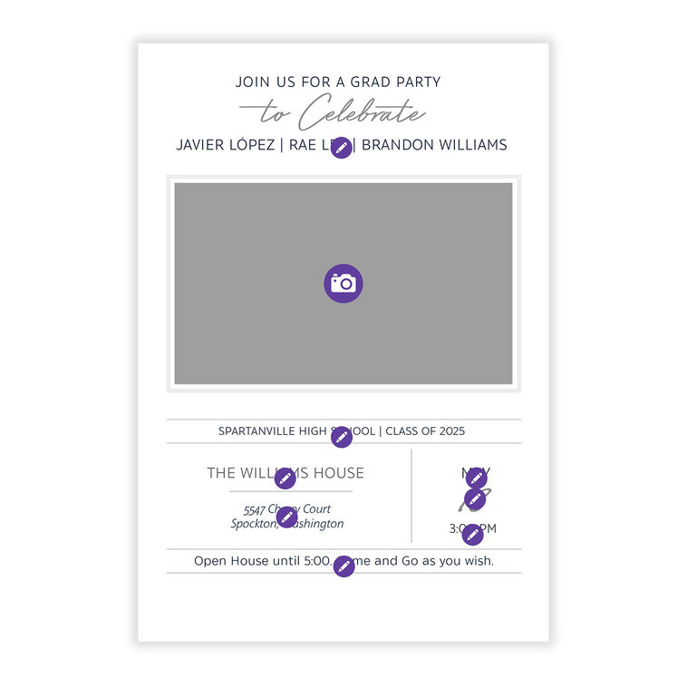Join Us for a Grad Party Graduation Invitation, , large image number 5