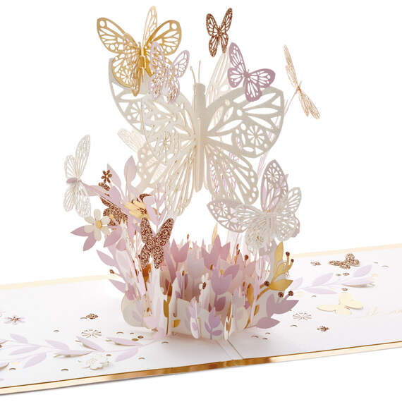 Butterfly Bouquet Thankful for You 3D Pop-Up Thinking of You Card