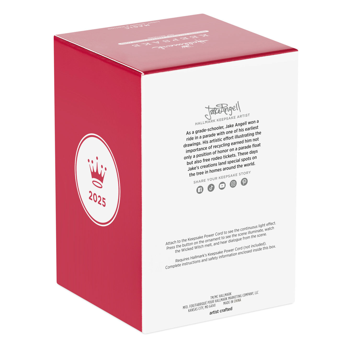 Wizard of Oz Wicked Witch Keepsake Ornament Package Back image number 9