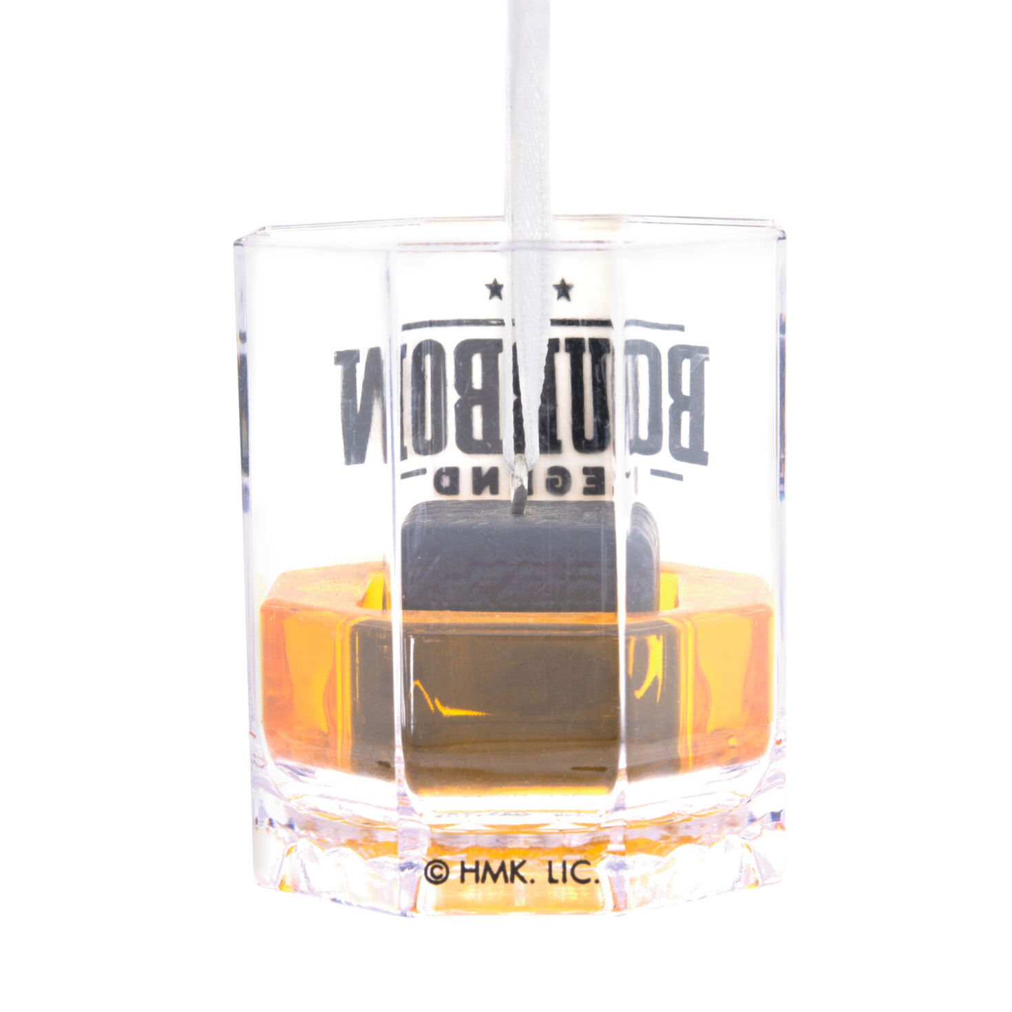 Bourbon Legend Lowball Glass Christmas Ornament Back image number 4