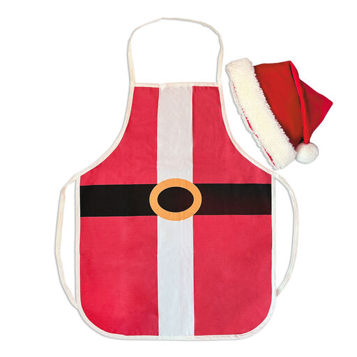 Big Santa Adult-Sized Hat and Apron Set, 