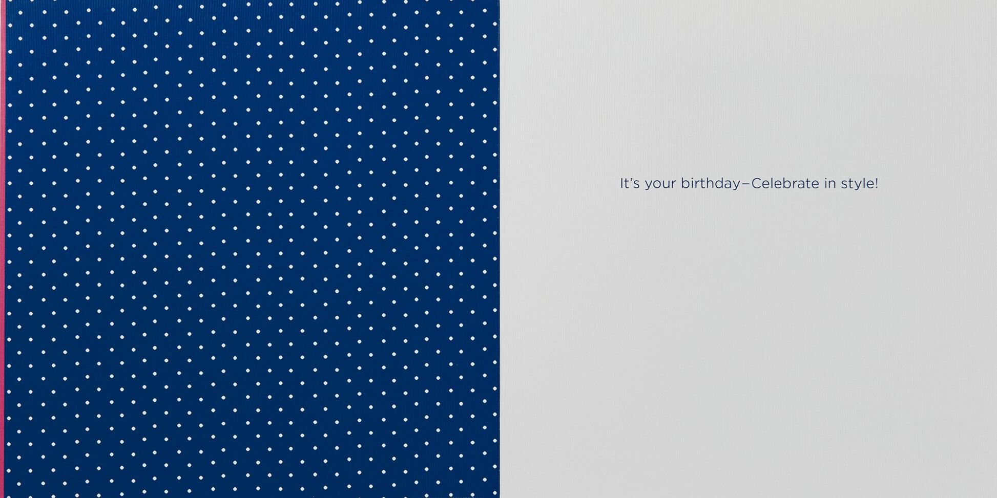 Preppy Bows Celebrate in Style Birthday Card