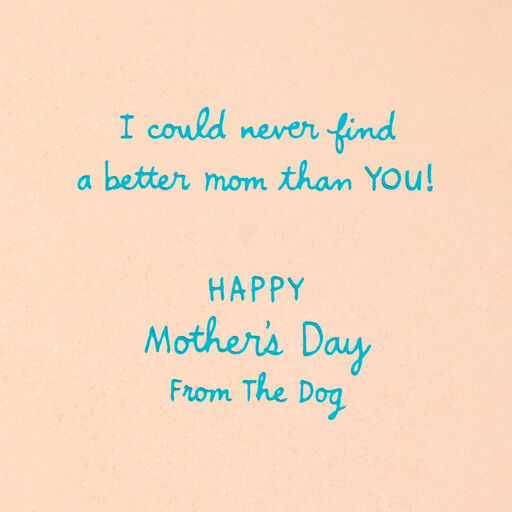 No Better Mom Than You Mother's Day Card From the Dog, 