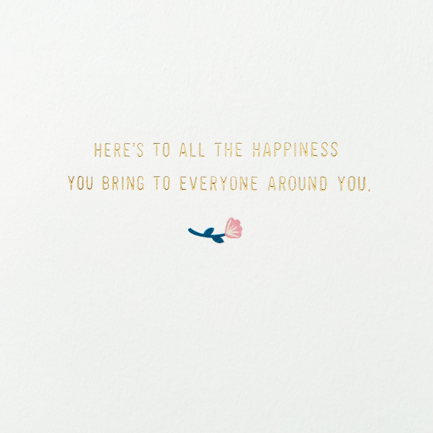 Floral Print with Gold Lettering Mother's Day Card sentiment image number 2