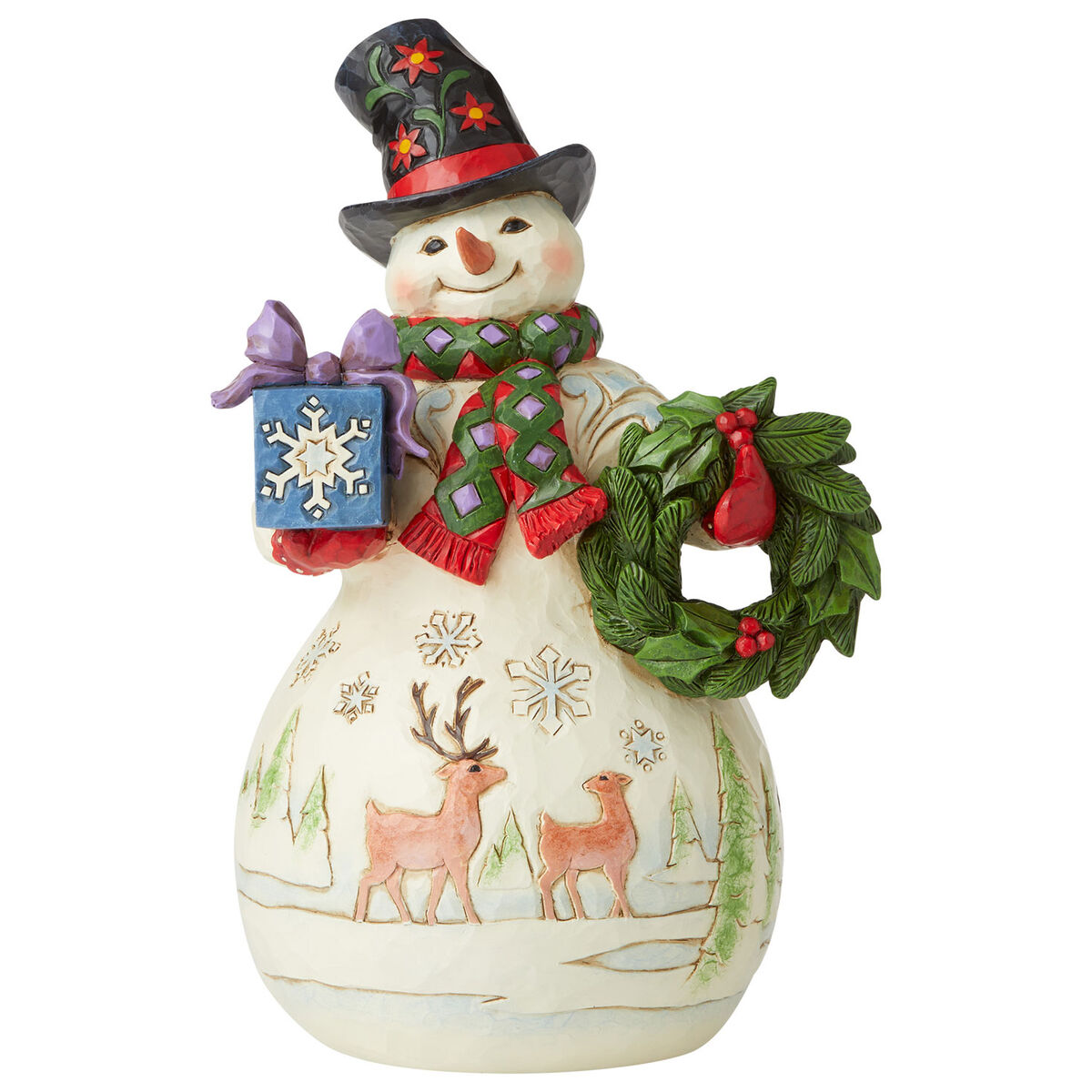 Jim Shore Christmas Snowman Figurine, 8.75" Figurines Hallmark